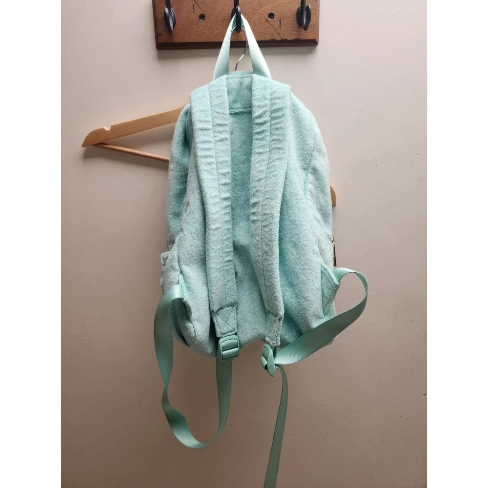 Stoney Clover Lane Mint Green Terry Cloth Small Backpack Gold Hardware‎